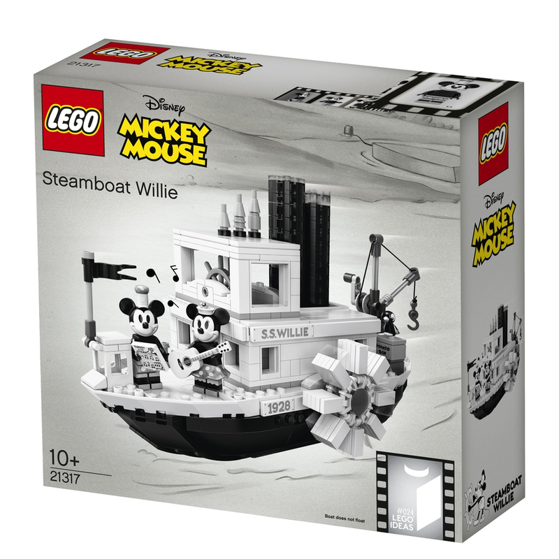 Illustration for article titled Lego's Steamboat Willie Tribute Is Black And White And Perfect